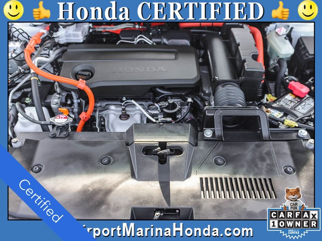 Certified Used 2024 Platinum White Pearl Honda HYBRID 2WD SPORT-L image 15