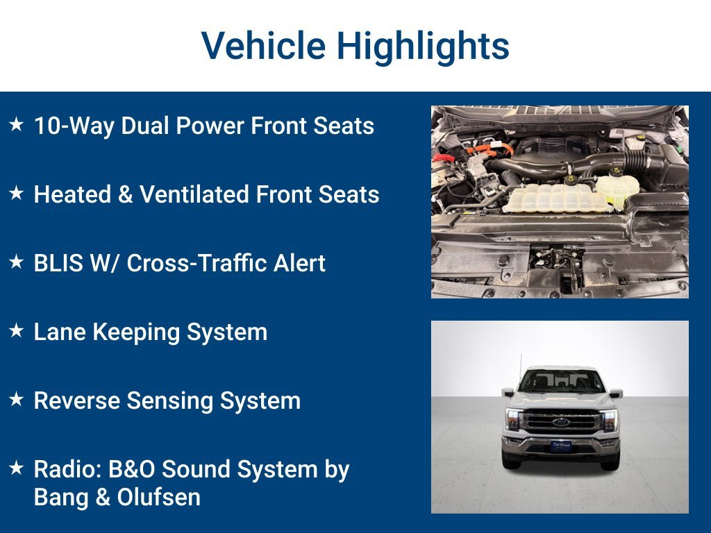 Used 2022 Oxford White Ford Lariat image 3