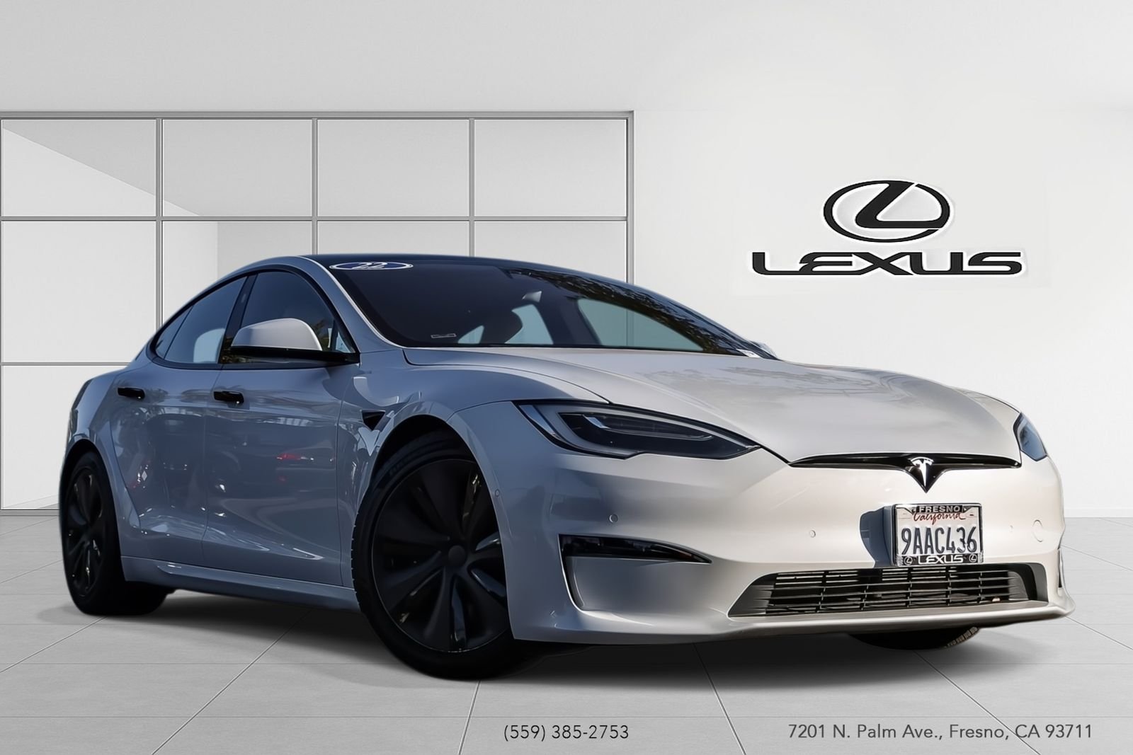 Used 2022 White Tesla Base image 1