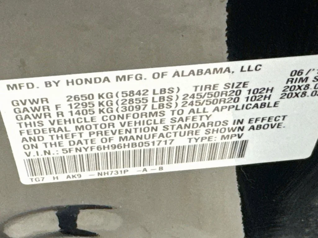 Certified Used 2017 Crystal Black Pearl Honda Touring image 44