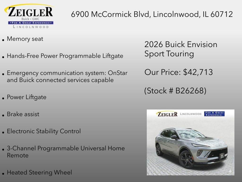New 2026 Moonstone Gray Metallic Buick Sport Touring image 24