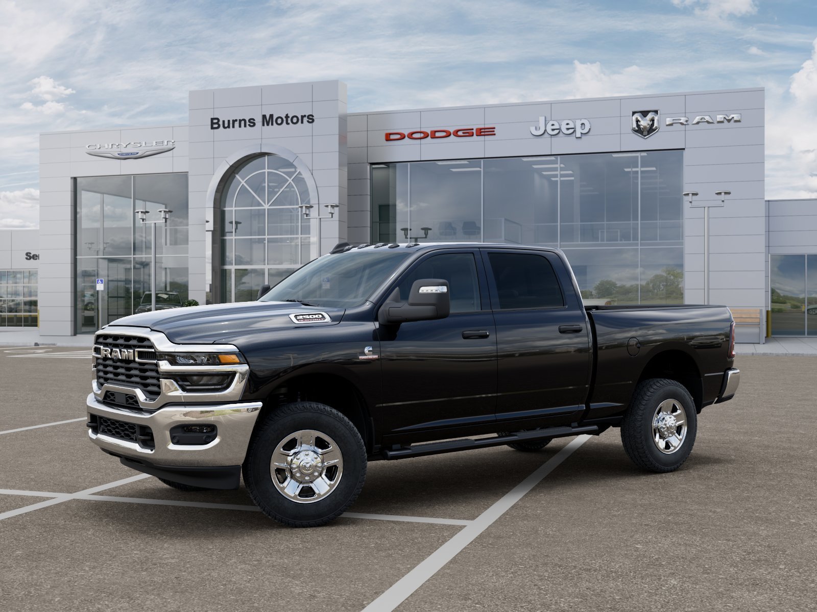 New 2026 Diamond Black Crystal Pearlcoat RAM Tradesman image 2