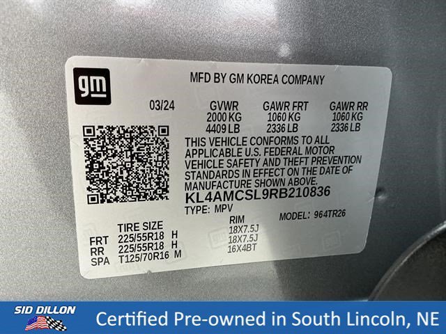 Used 2024 Moonstone Gray Metallic Buick Preferred image 14