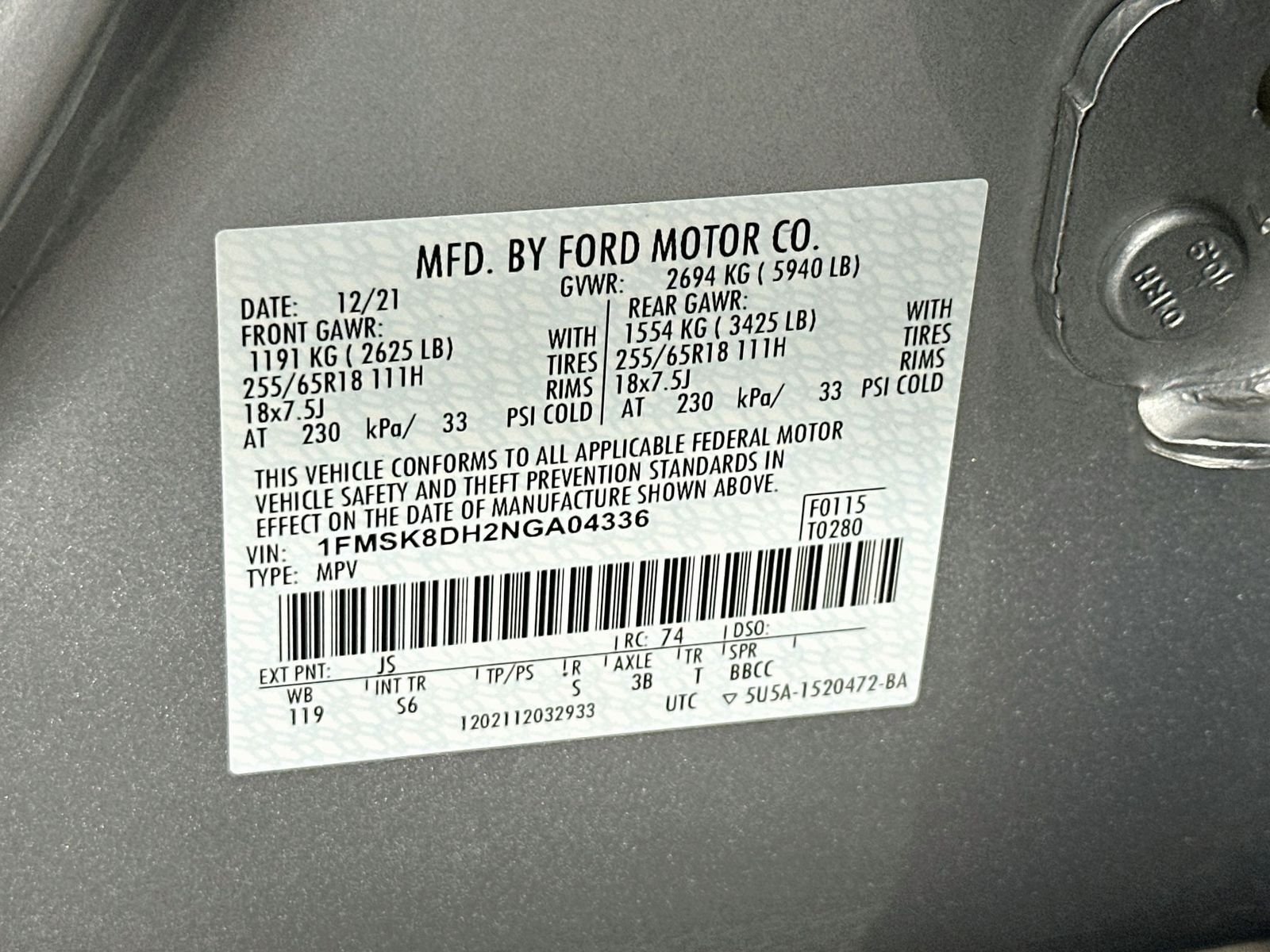 Used 2022 Silver Metallic Ford XLT image 31