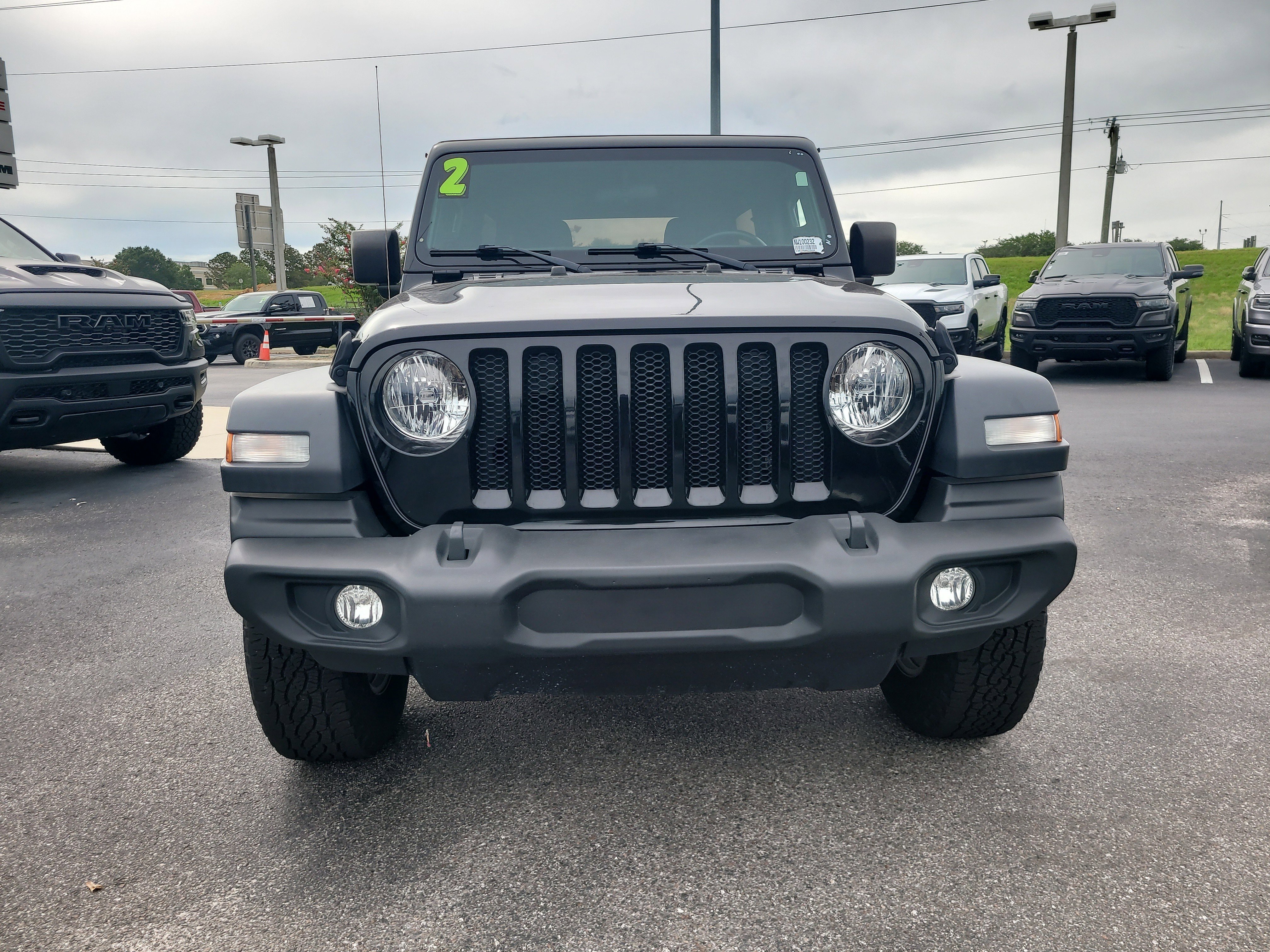 Used 2022 Black Clearcoat Jeep Unlimited Sport S image 2