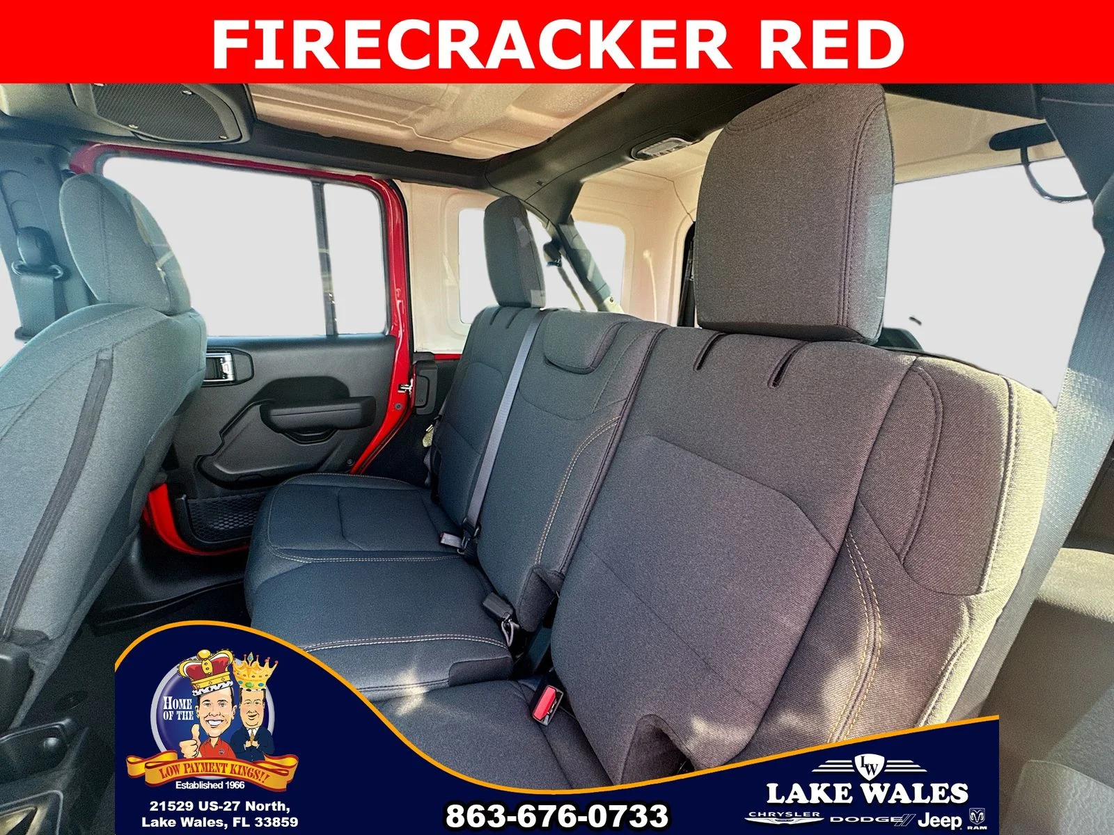 New 2026 Firecracker Red Clear-Coat Exterior Paint Jeep Sport image 21