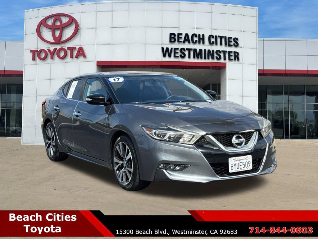 Used 2017 Nissan Maxima SV with VIN 1N4AA6AP1HC402593 for sale in Westminster, CA