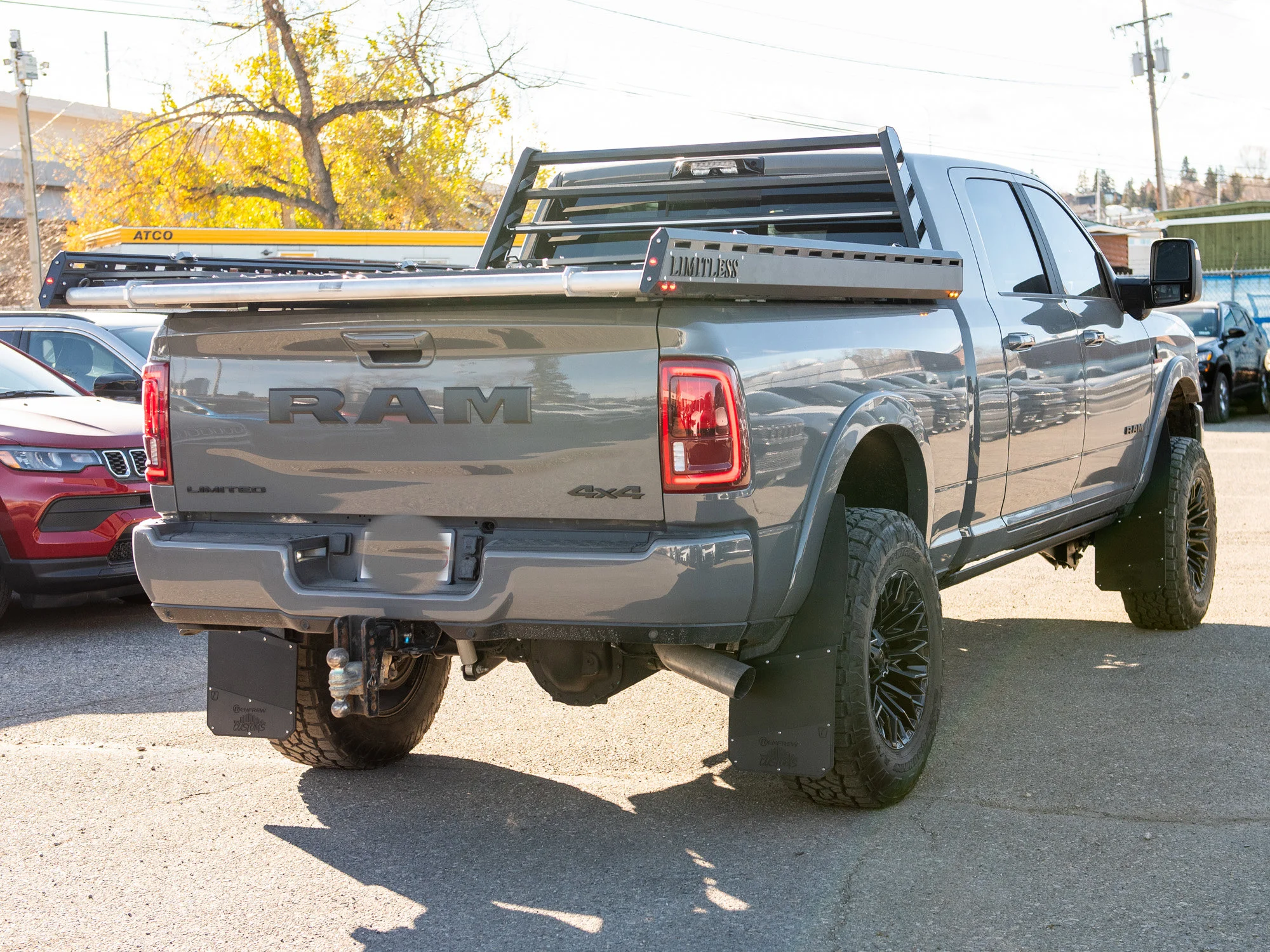 Used 2026 Grey RAM Limited* Mega Cab, 5 Inch Lift, 37s, Winch, Limitless Sled Deck image 9