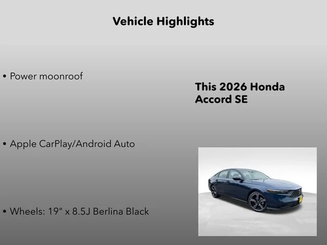 New 2026 Blue Metallic Honda SE image 5