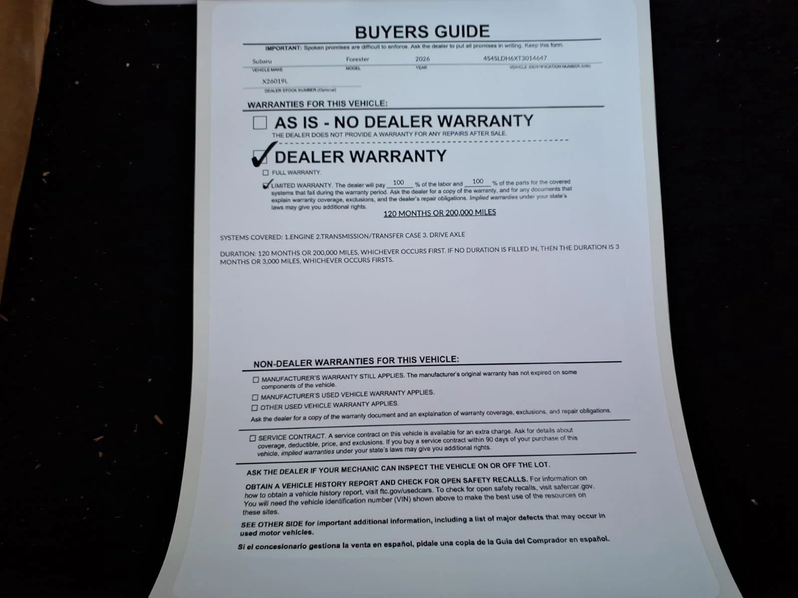 Certified Used 2026 Crystal White Pearl Subaru Sport image 35