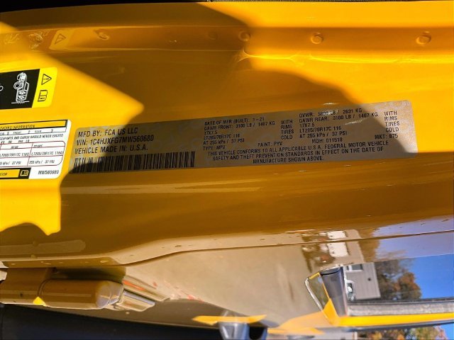 Used 2021 Yellow Jeep Unlimited Rubicon image 9