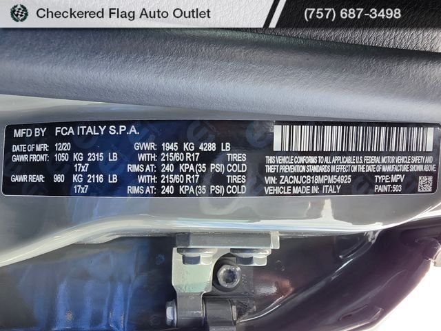 Used 2021 Sting-Gray Clearcoat Jeep Latitude image 47