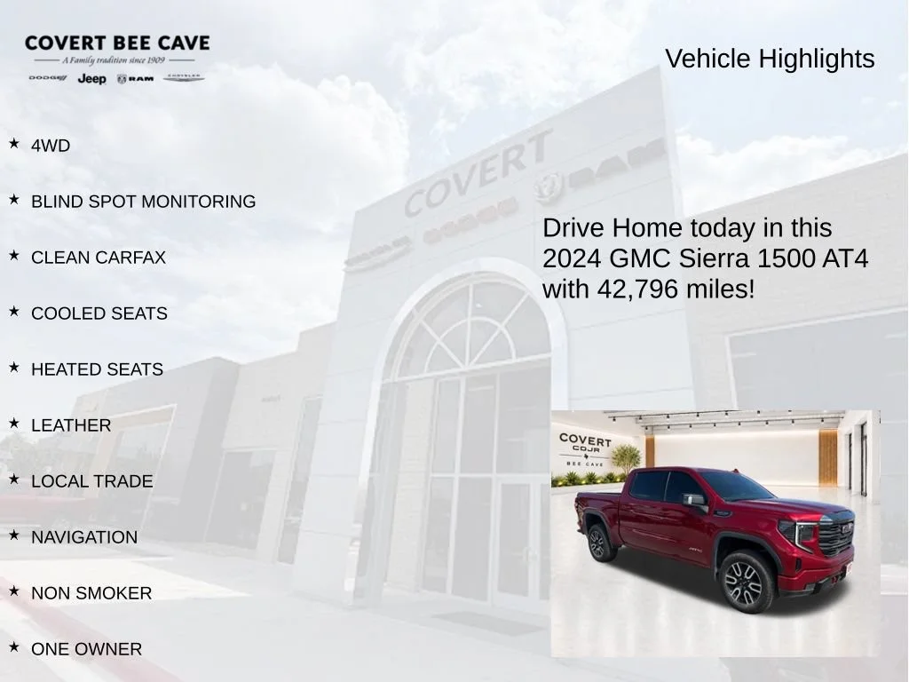 Used 2024 Red GMC AT4 image 6