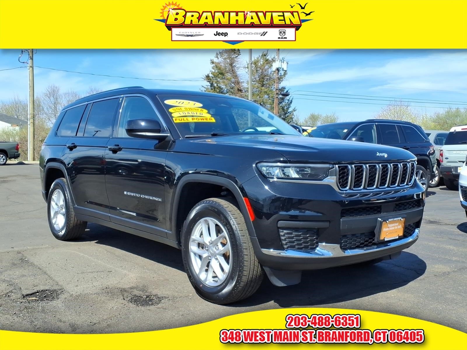 Used 2023 Black Jeep Laredo image 1