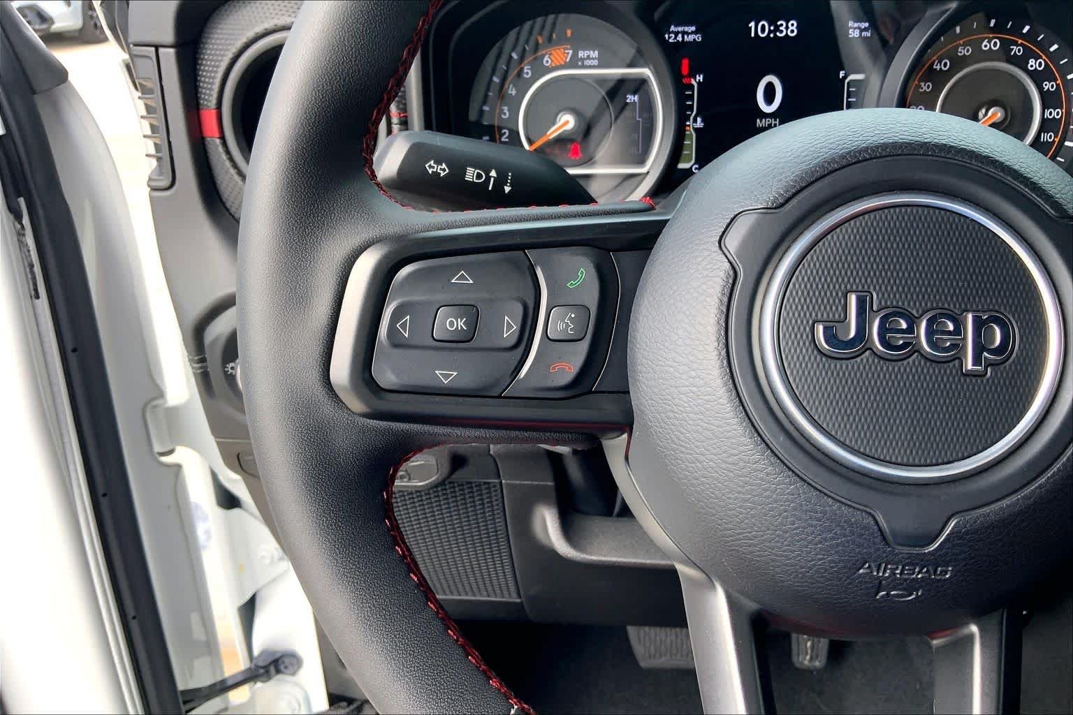 Used 2024 Bright White Clearcoat Jeep Rubicon X image 21