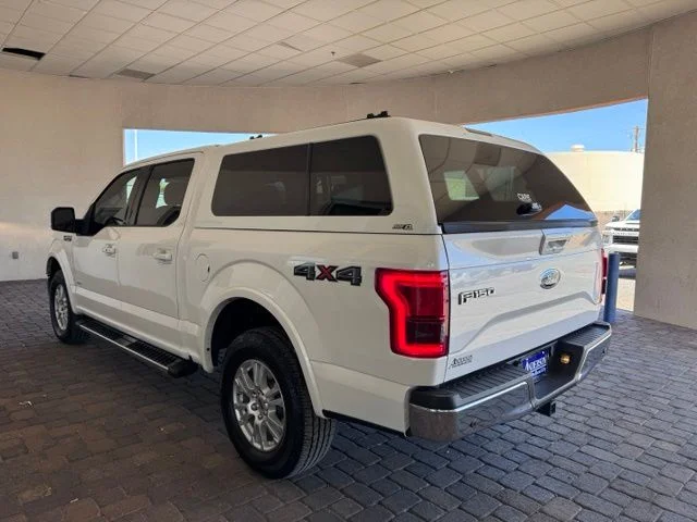 Used 2016 White Platinum Clearcoat Metallic Ford Lariat image 3