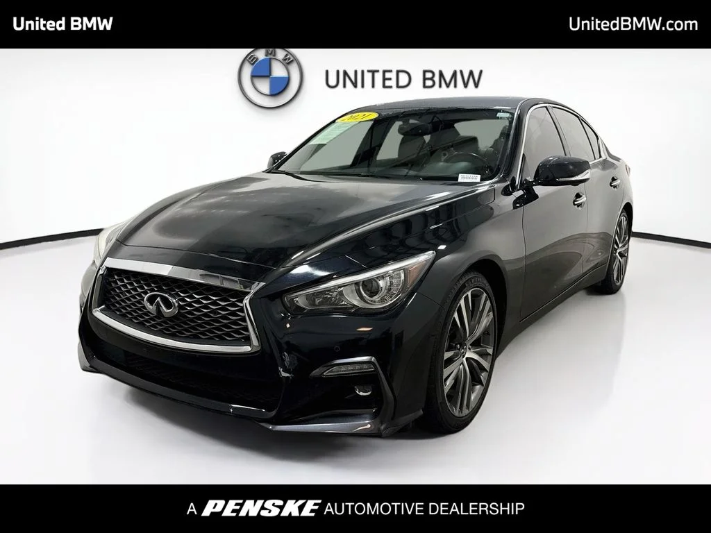 Used 2021 Midnight Black INFINITI 3.0t SENSORY image 1