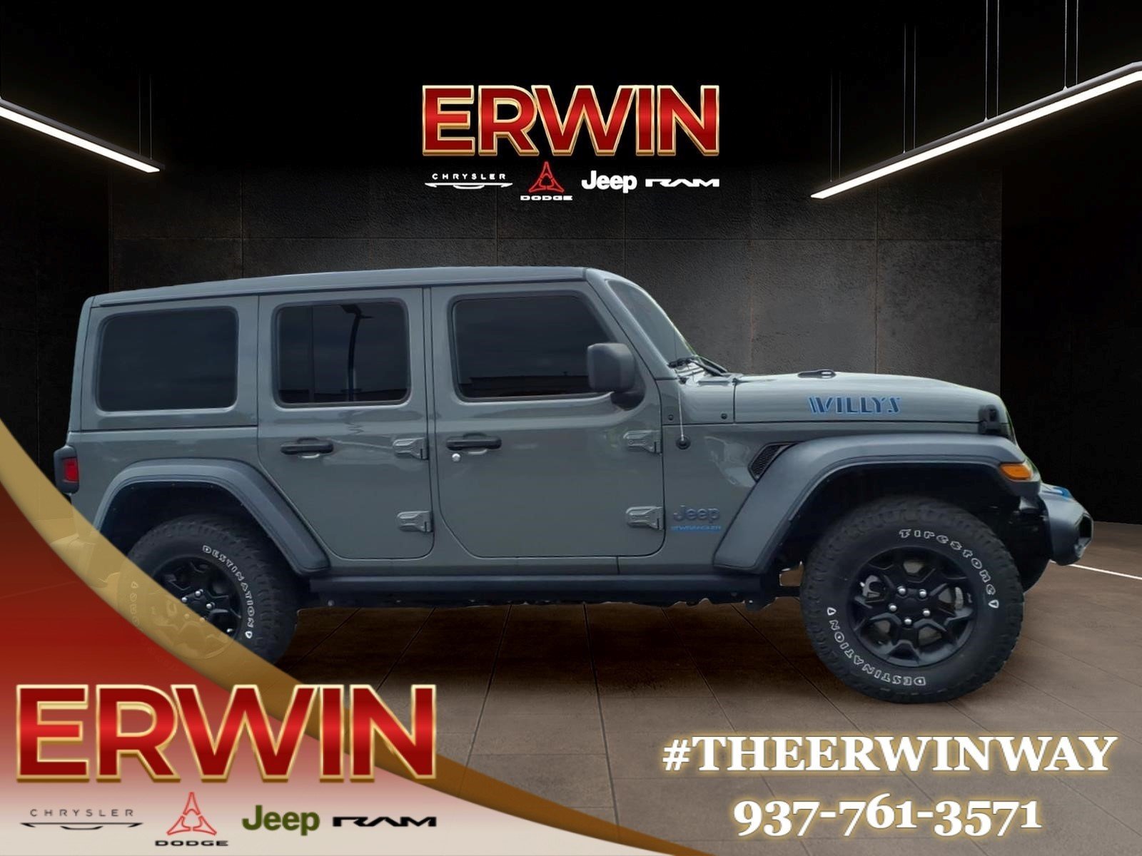 Certified Used 2023 Gray Jeep Willys 4xe image 8
