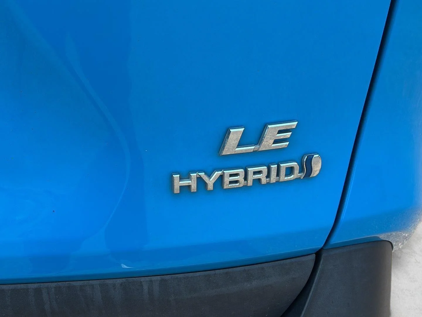 Used 2021 Blue Flame Toyota Hybrid LE image 9