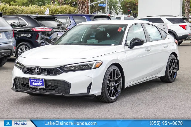 New 2026 Platinum White Pearl Honda FWD Sport image 4