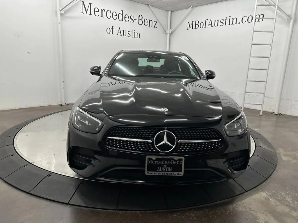 Certified Used 2022 Black Mercedes-Benz E 350 image 2
