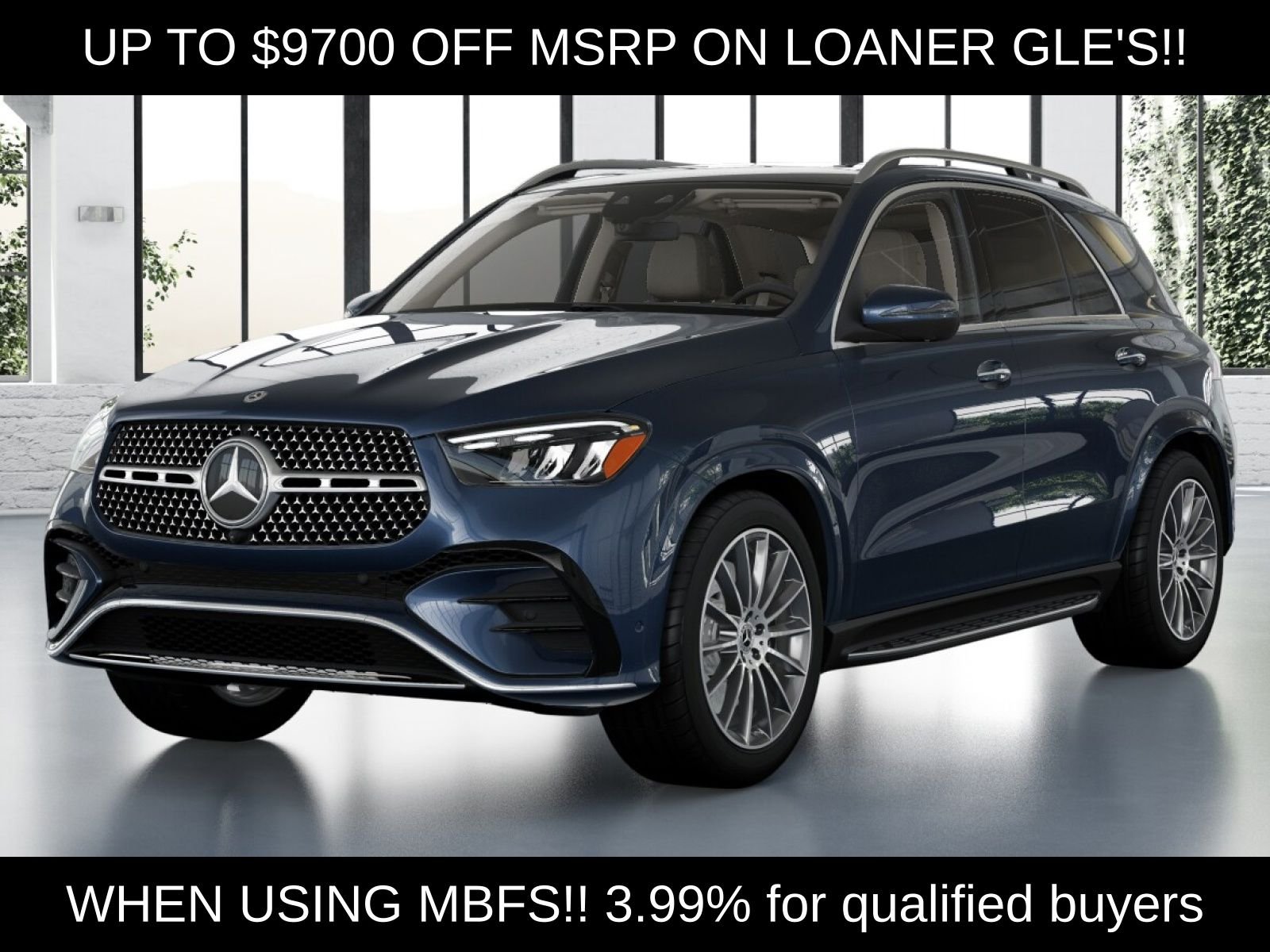Certified Used 2026 Blue Mercedes-Benz GLE 450 image 1