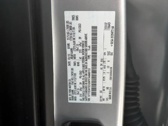 Used 2015 Ingot Silver Metallic Ford Lariat image 54