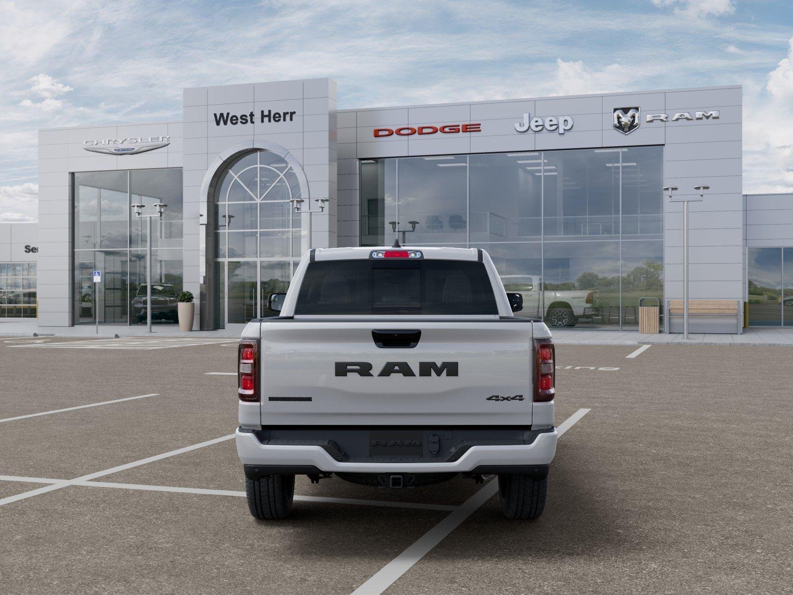 New 2026 Bright White Clear-Coat Exterior Paint RAM RAM 1500 BIG HORN CREW CAB 4X4 image 7
