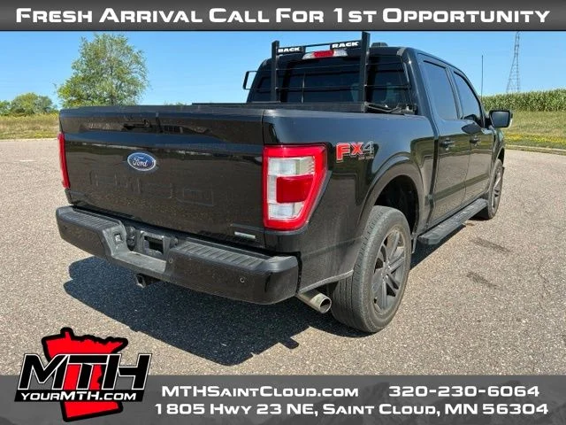Certified Used 2022 Black Ford Lariat image 8