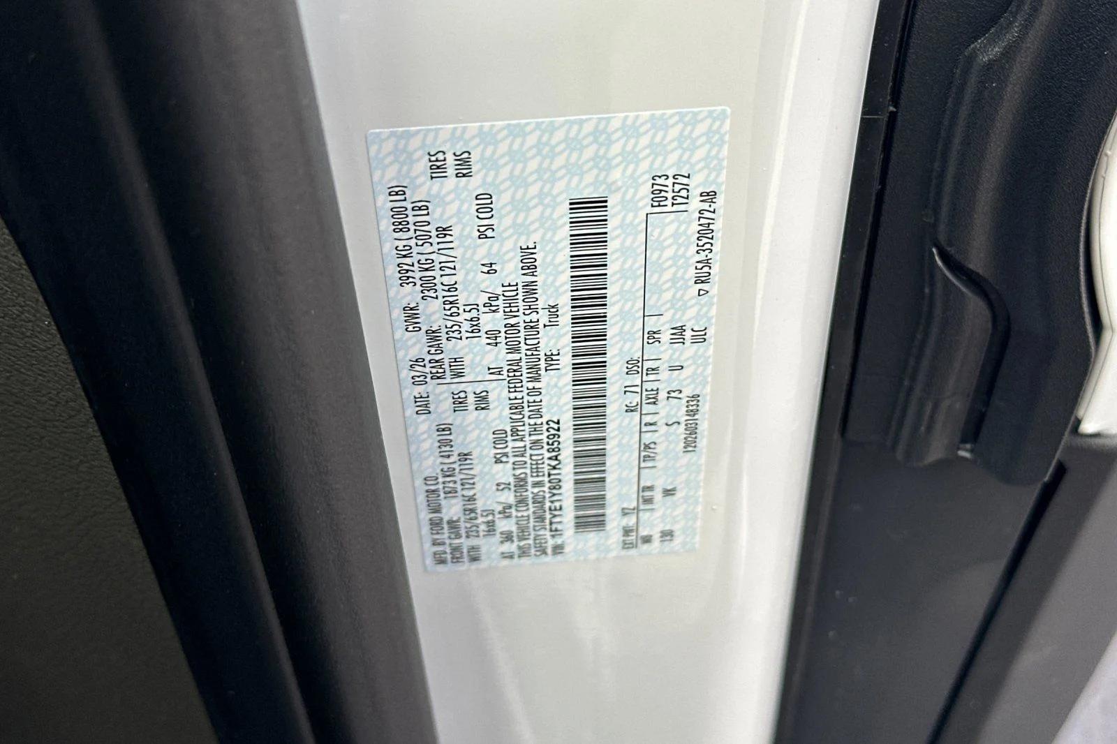 New 2026 Oxford White Ford Cargo Van image 26