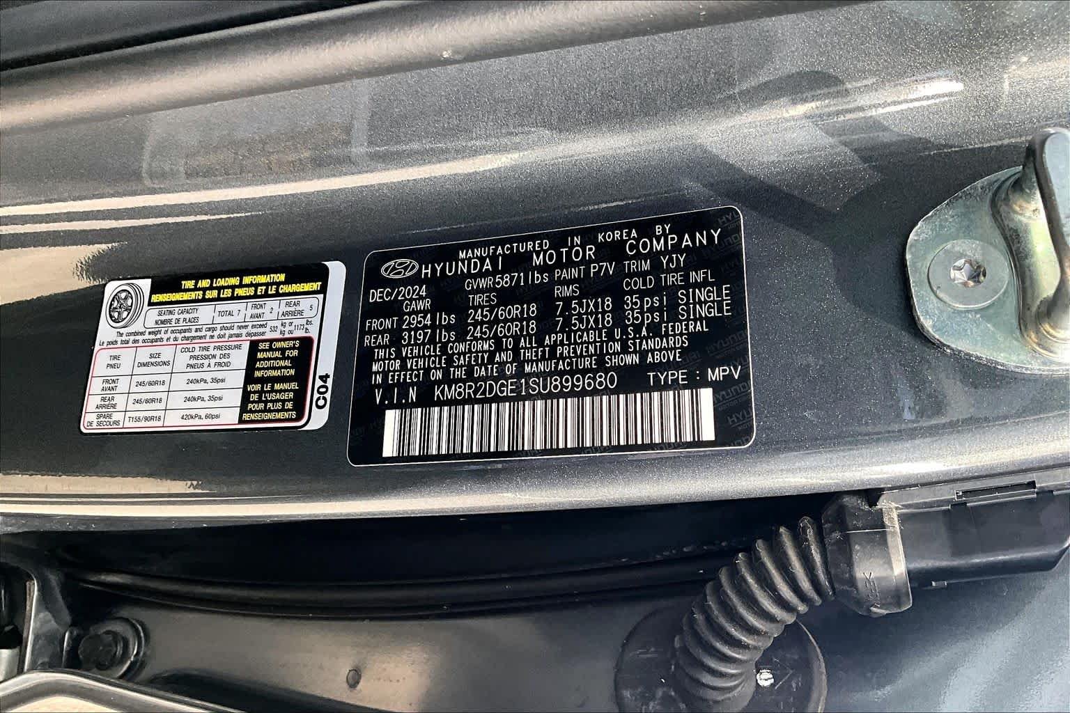 Used 2025 Steel Graphite Hyundai SEL image 33