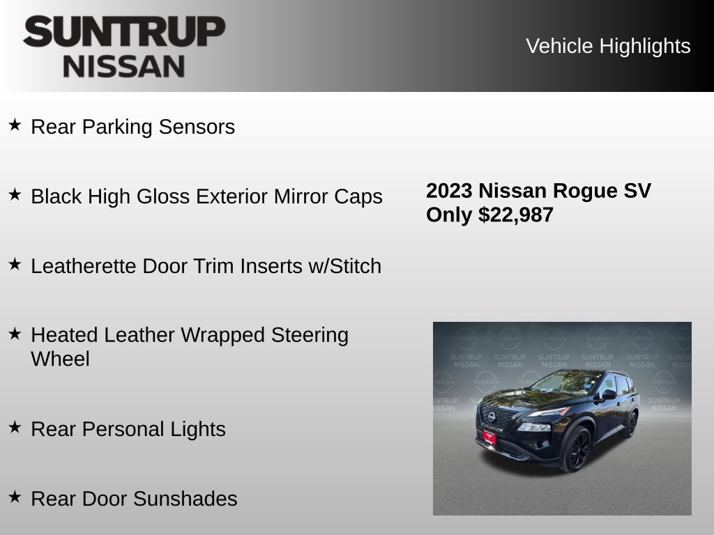 Used 2023 Black Nissan SV image 16