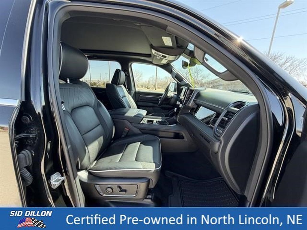 Used 2025 Diamond Black Crystal Pearl Coat Ram Limited Longhorn image 24