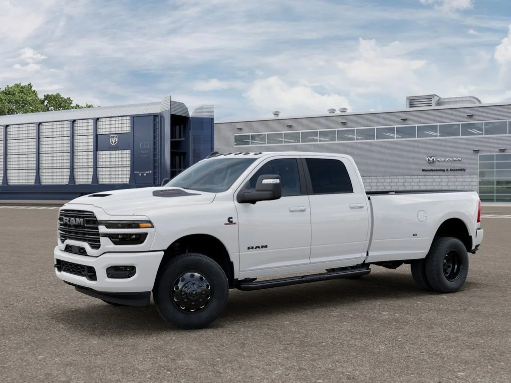 New 2026 Bright White Clear-Coat Exterior Paint RAM Laramie image 2