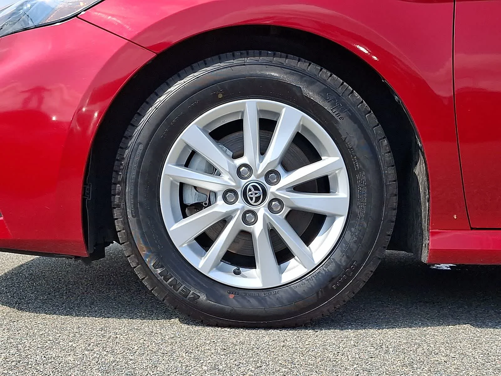 Certified Used 2025 Supersonic Red Toyota LE image 10