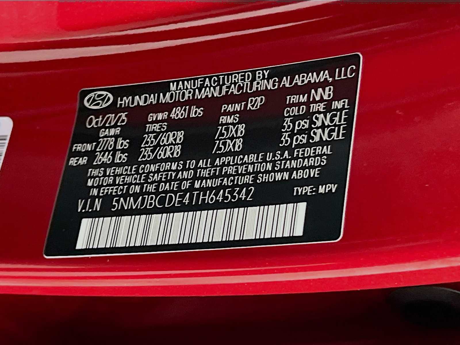 Used 2026 Ultimate Red Hyundai SEL image 31