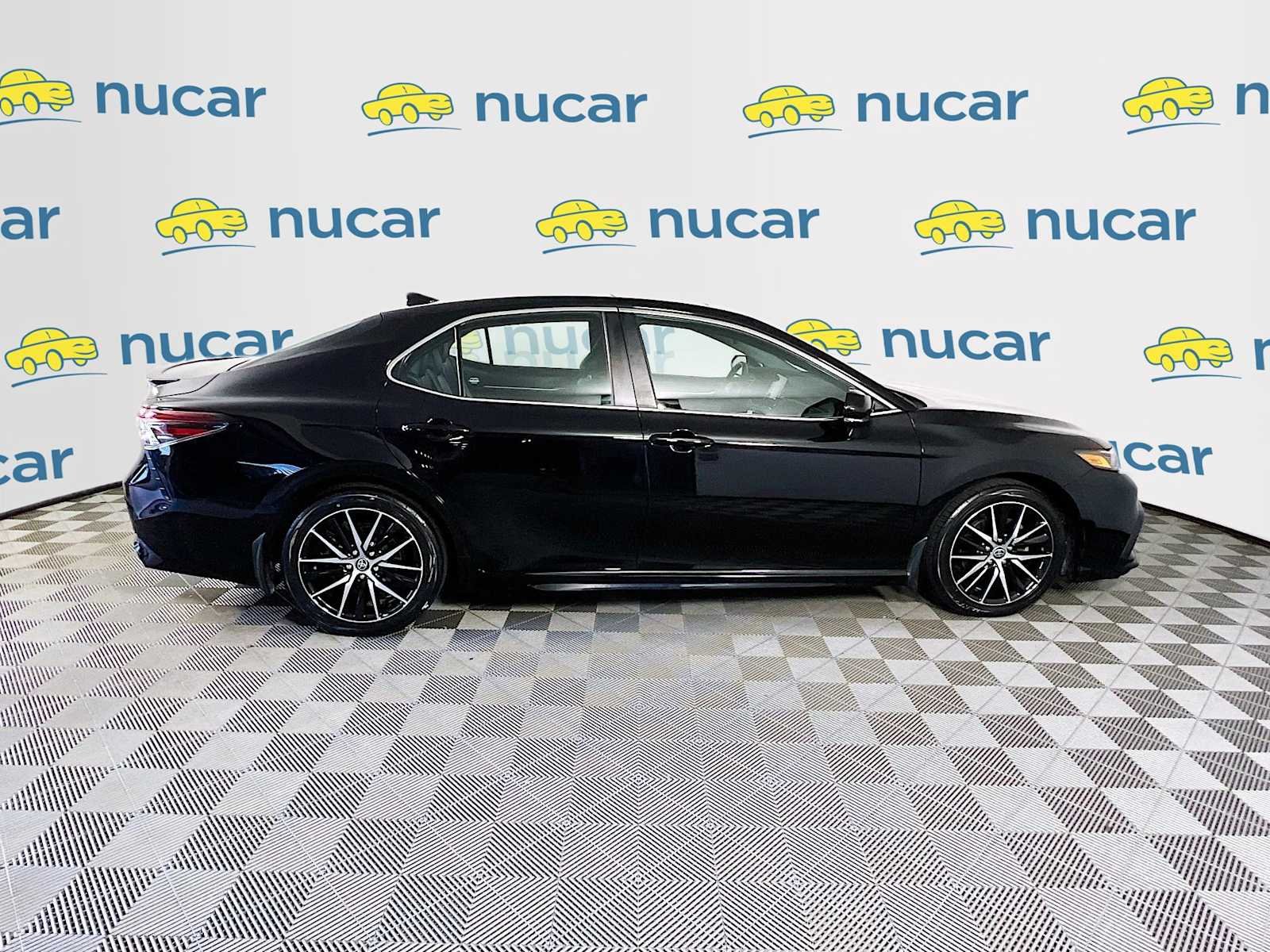 Used 2022 Midnight Black Metallic Toyota SE image 8