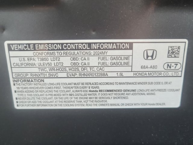 Certified Used 2024 Meteorite Gray Metallic Honda EX-L image 26