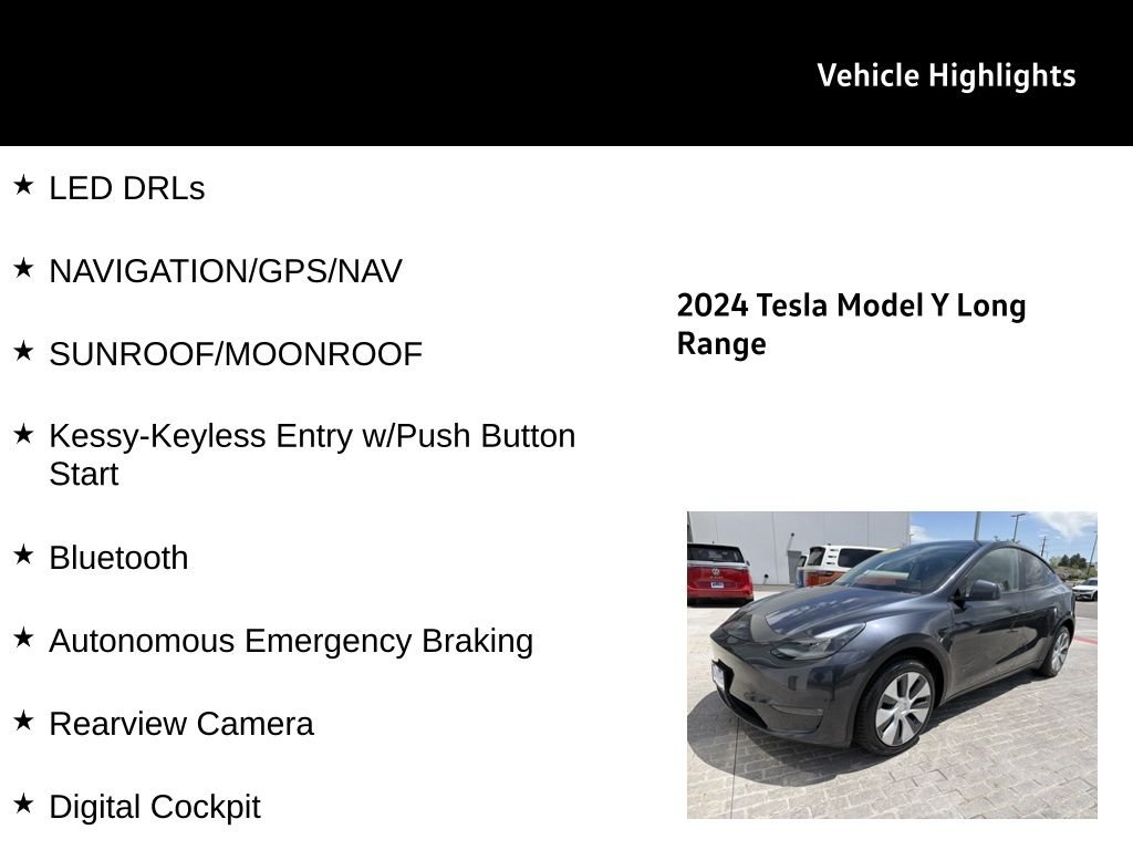 Used 2024 Stealth Gray Tesla Long Range image 24
