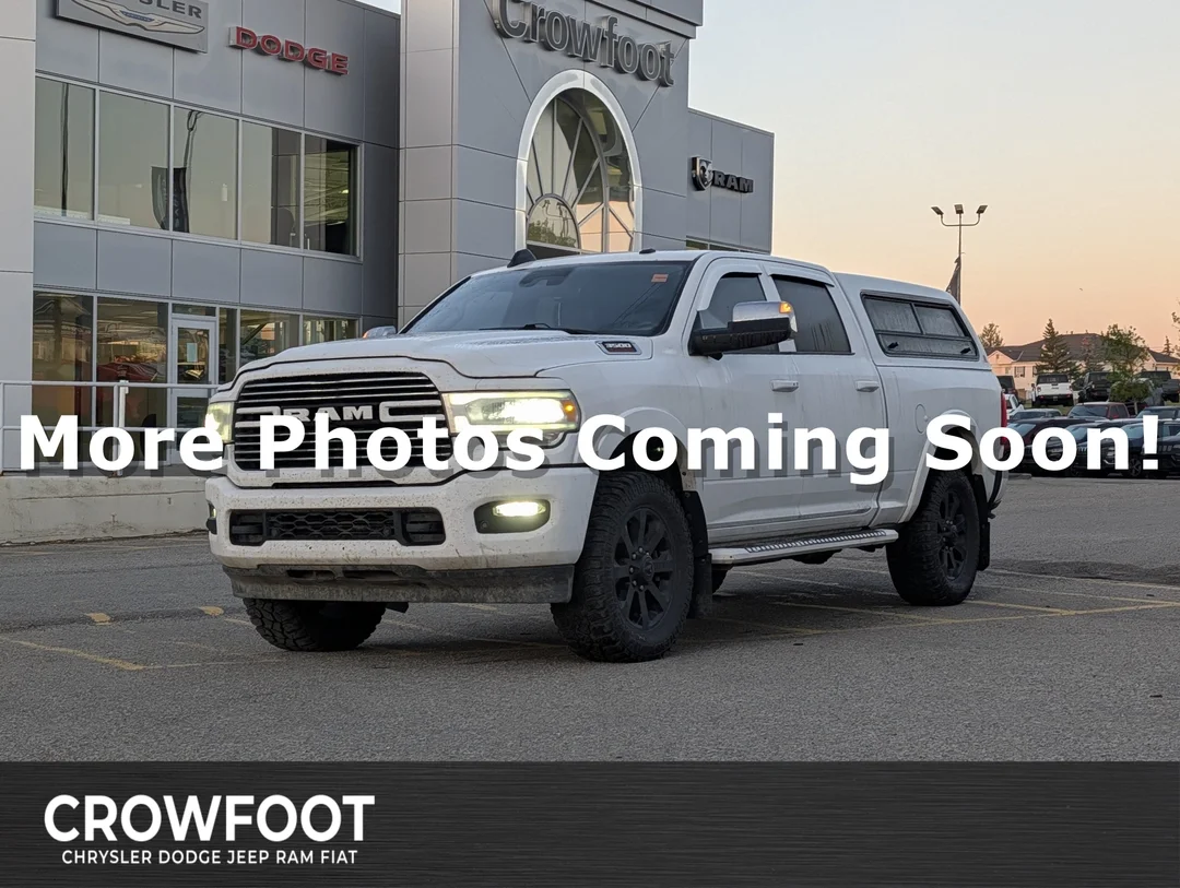 Used 2019 White RAM Laramie - - 4x4 - Cummins Turbo Diesel I-6 - Leather - 8.4 Uconnect - Remote Start & More! image 1