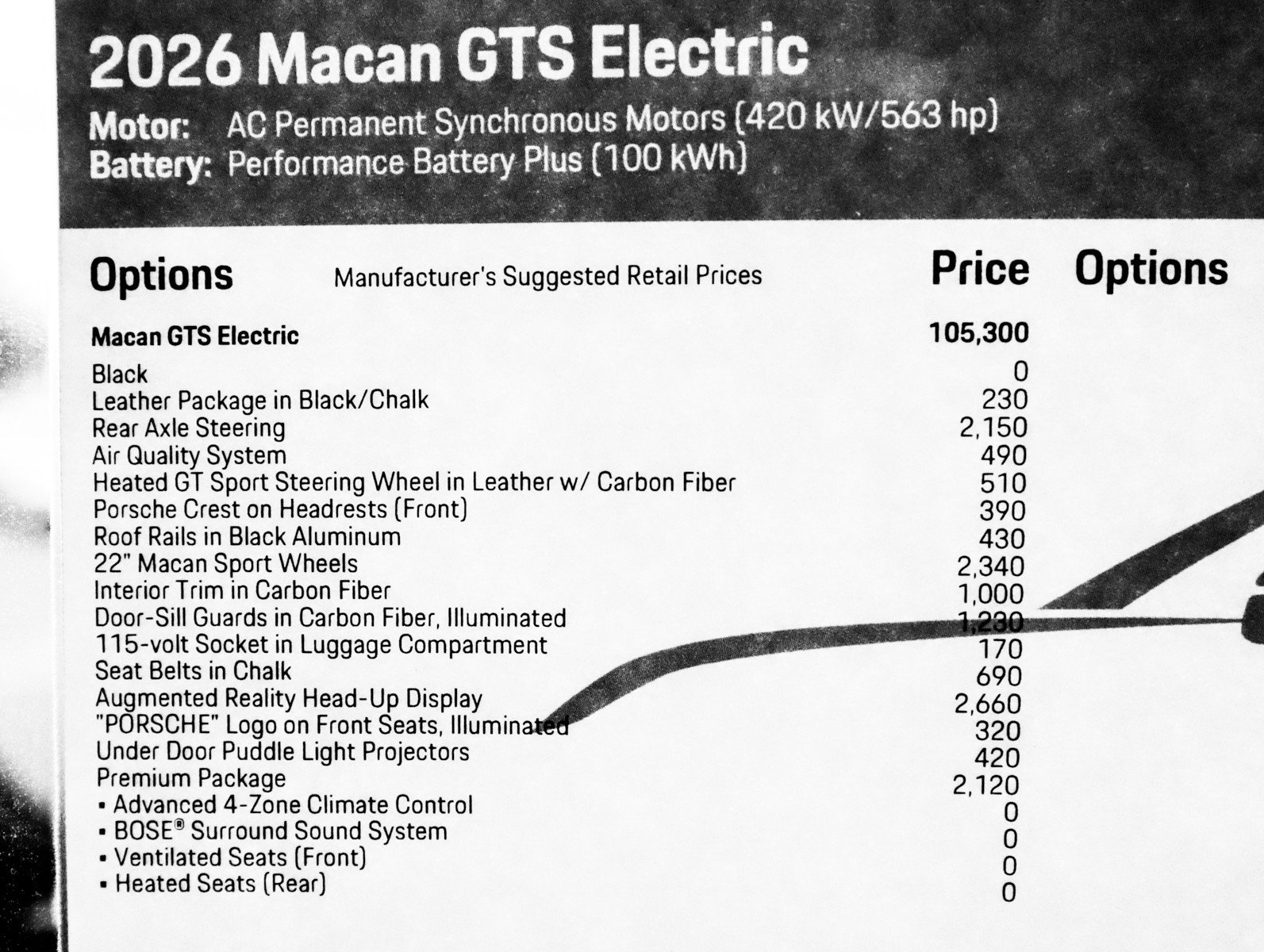 New 2026 Black Porsche GTS Electric image 33
