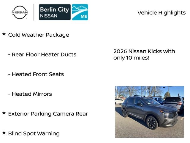 New 2026 Gun Metallic Nissan SV image 7
