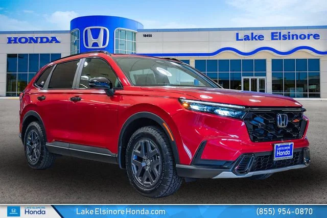 New 2026 Radiant Red Metallic Honda AWD TrailSport Hybrid image 1