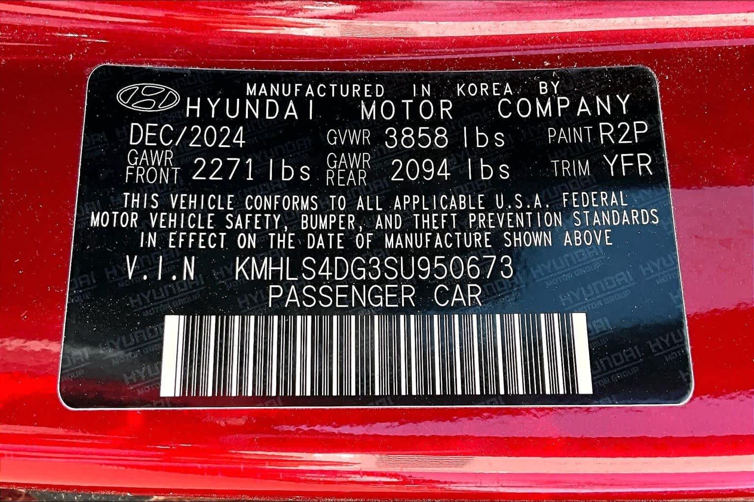 Used 2025 Ultimate Red Hyundai SEL Convenience image 37