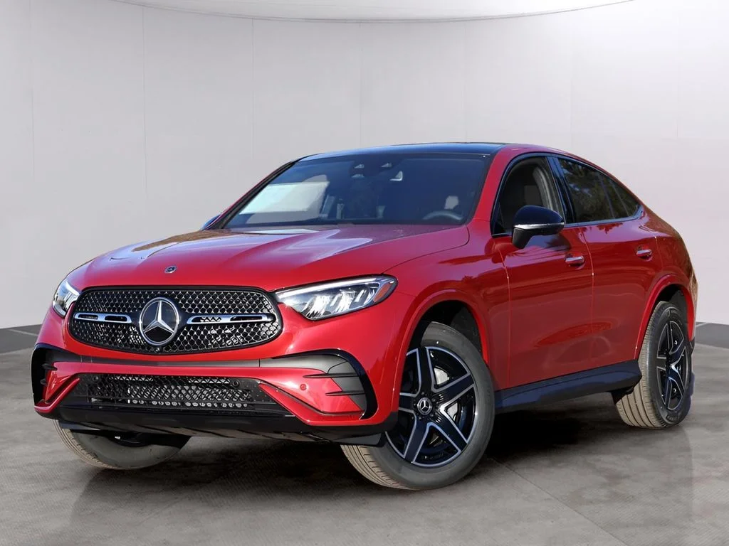 New 2026 MANUFAKTUR Patagonia Red Metallic Mercedes-Benz GLC 300 Coupe image 1