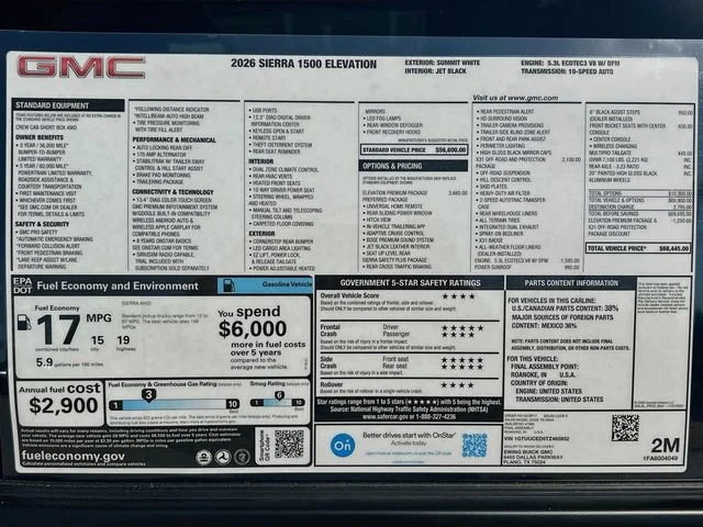 New 2026 Summit White GMC Elevation image 21