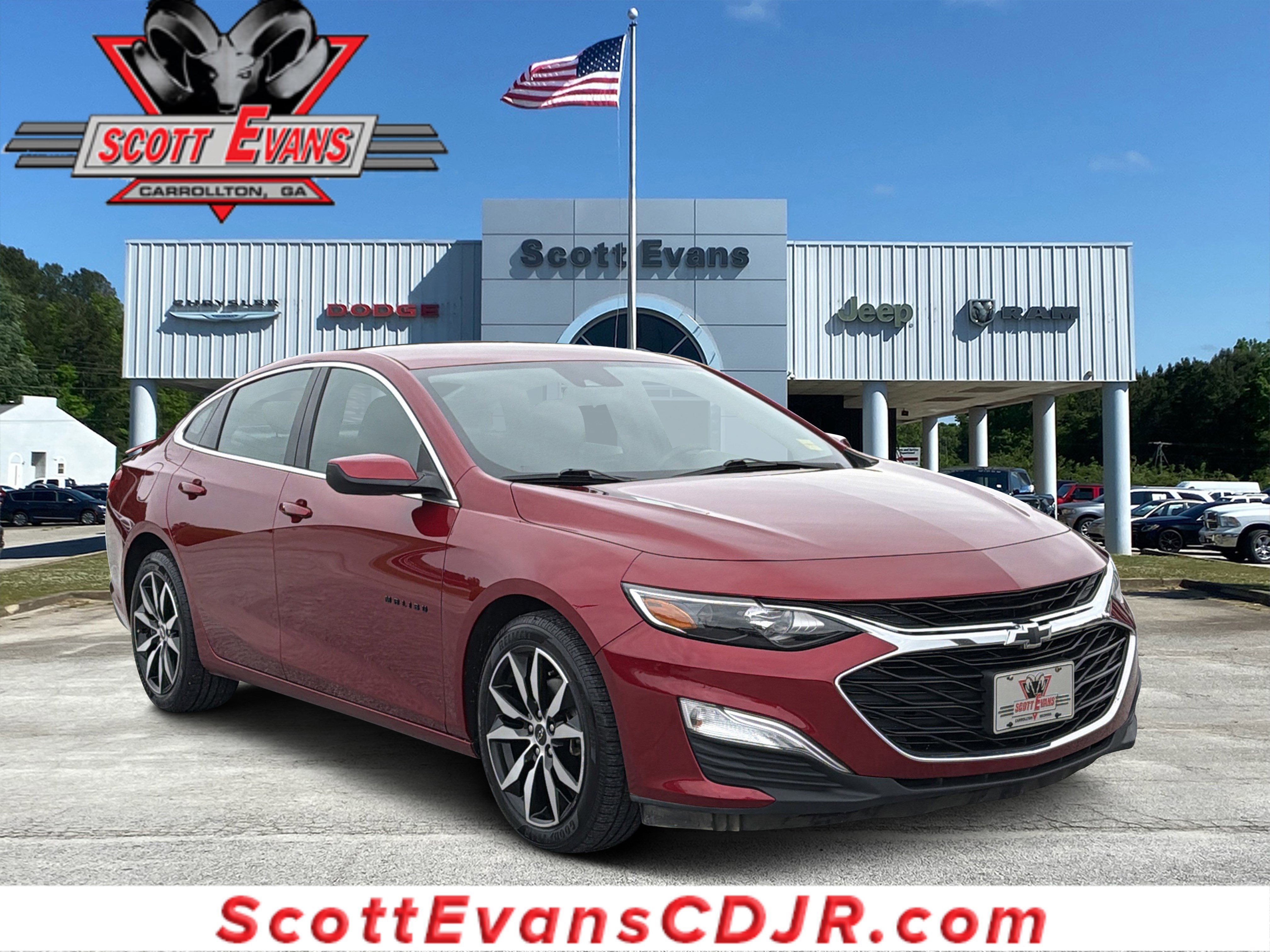 Used 2023 Radiant Red Tintcoat Chevrolet RS image 1