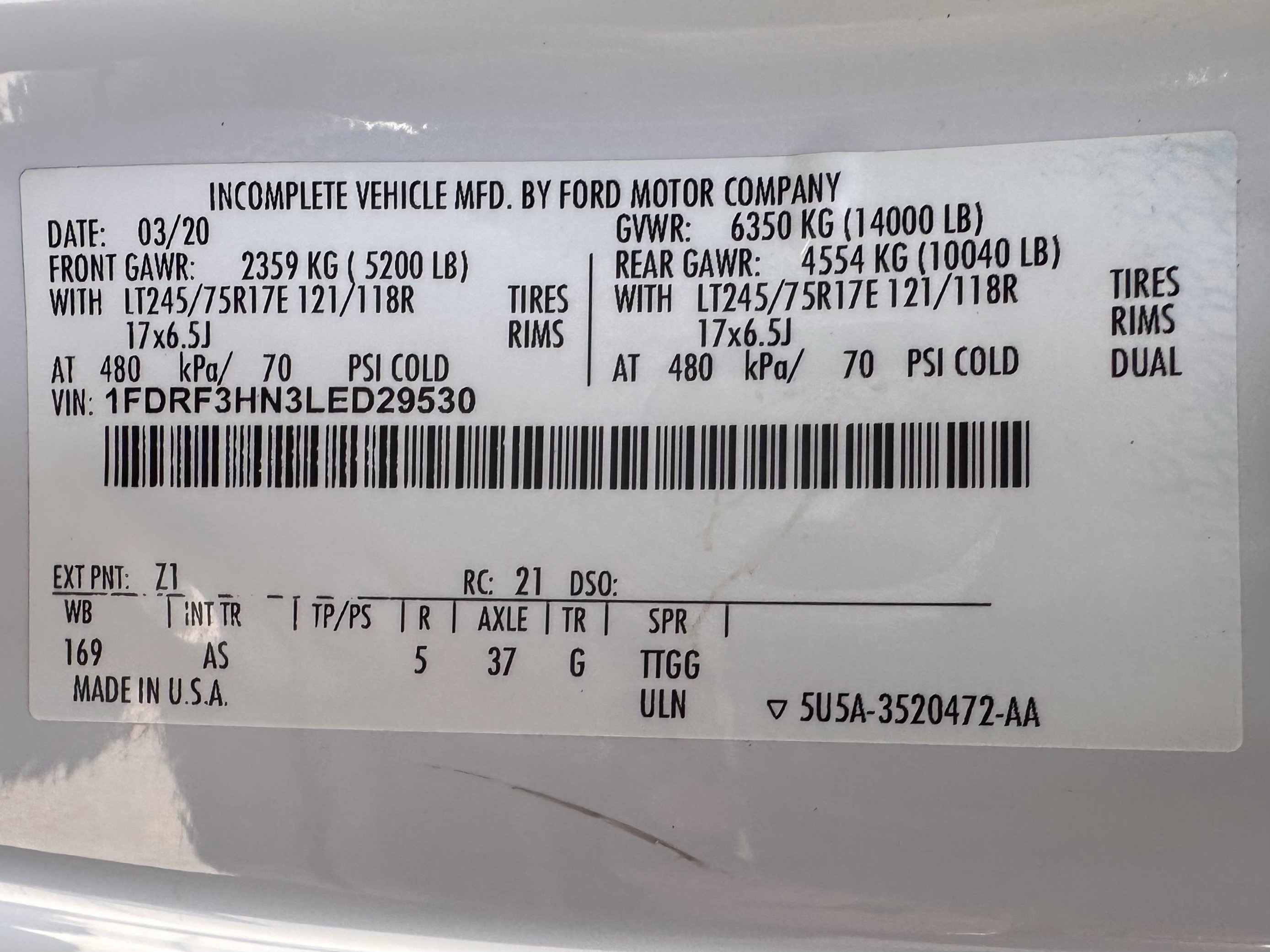 Used 2020 Oxford White Ford XL image 20
