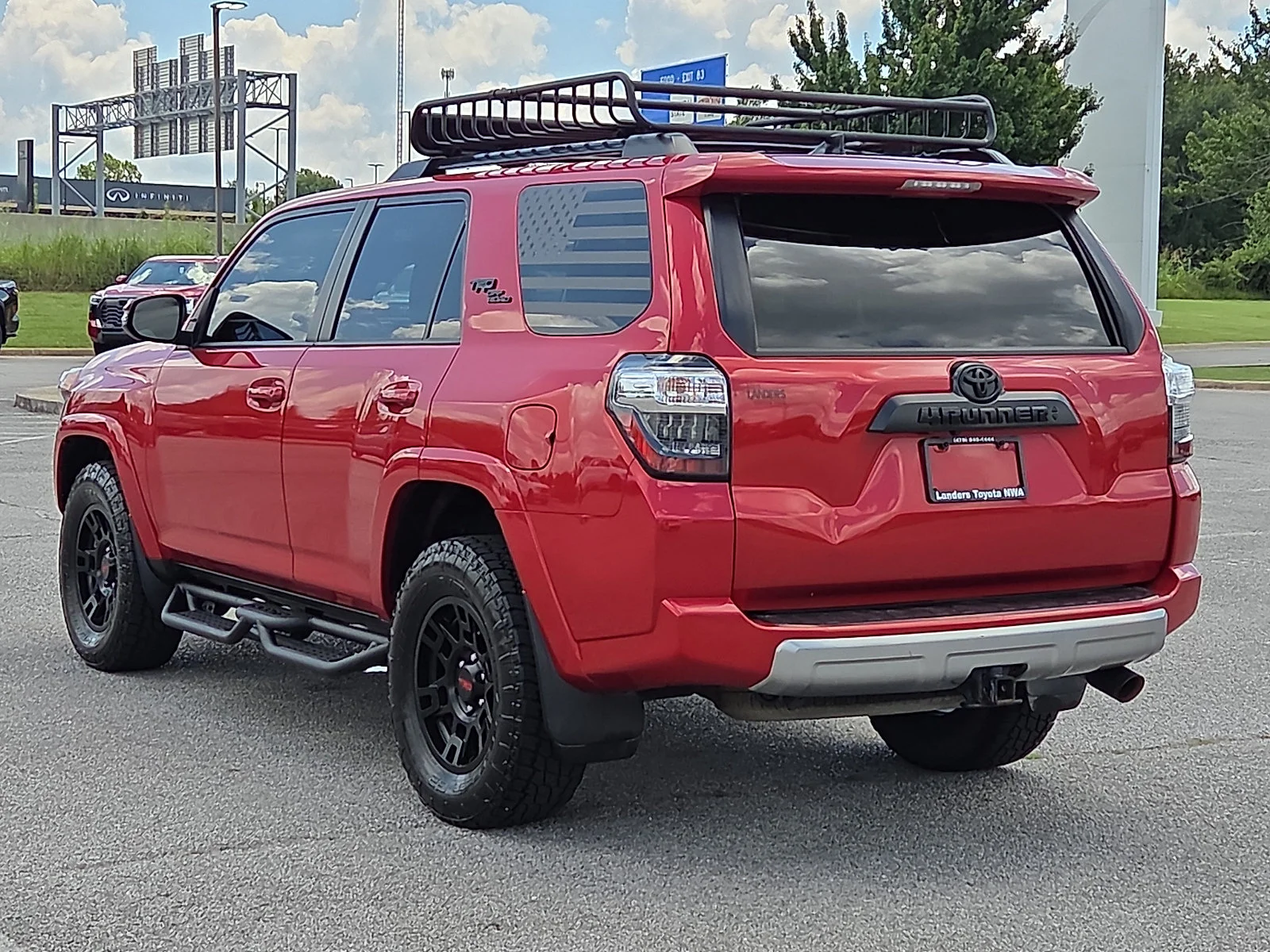 Used 2022 Barcelona Red Metallic Toyota TRD Off Road Premium image 4