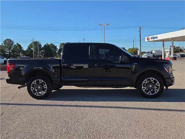 Used 2024 Black Ford STX 4x2 SuperCrew Cab 5.5 ft. box 145 in. WB image 4